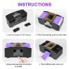 FEIERYA Automatic Card Shuffler 2 Deck,Battery-Operated Electric UNO Poker Shuffler,Playing Card Shuffler for Home Card Game,Travel view 4