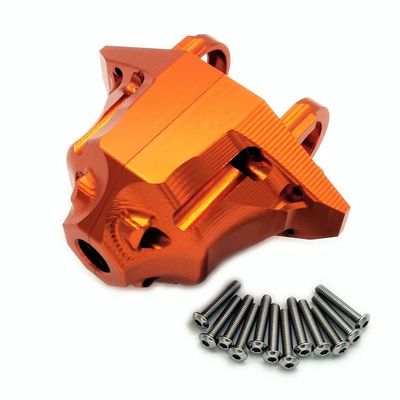 for Traxxas 1/7 UDR Unlimited Desert Racer Truck 8541 Aluminum Rear Axle Differential Carrier Gearbox Cover Gear Box Shell Orange