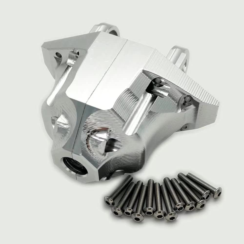 for Traxxas 1/7 UDR Unlimited Desert Racer Truck 8541 Aluminum Rear Axle Differential Carrier Gearbox Cover Gear Box Shell Silver