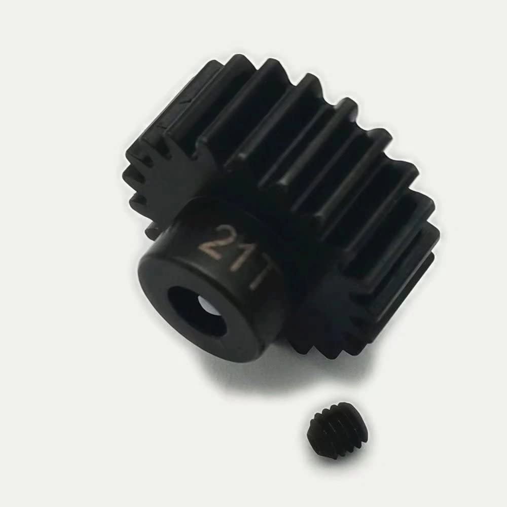 for Arrma Kraton Infraction Mojave Notorious Outcast Talion Typhon ARA310968 Hard Steel 21T M1 5MM Hole Motor Gear Pinion Gear