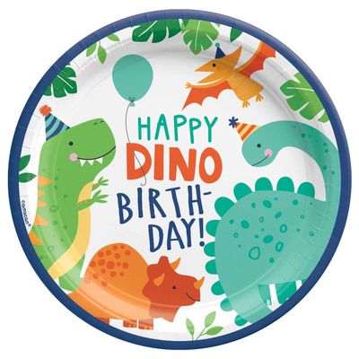 Amscan 9912584 Dino Mite 23Cm Paper Plate