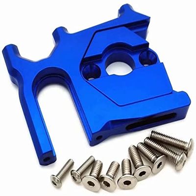 for Armma Mojave Typhon Senton Kraton Outcast Talion ARA320468 ARA320469 Aluminum Sliding Motor Mount and Plate Blue