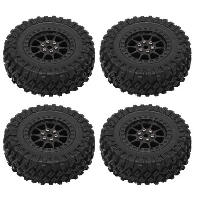 RC Car Tires Tyre Wheel, RC Car Tires Wheel Antislip Shock Absorption Wear Resistance Exquisite Workmanship for MN D90 D91 D96 D99 for WPL B14 B24 C14 C24(R789BL Black)