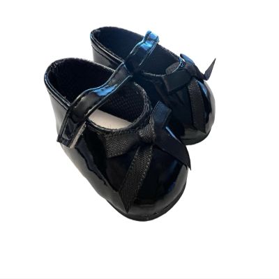 Black Bow Mary Jane Shoes Fits 18 Inch Girl Dolls and Kennedy and Friends Dolls- 18 Inch Doll Shoes