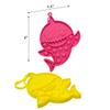 Popper Fidget Toy Pack - Pop It Keychain Bubble Poppers for Kids, Set of 2 (Baby Shark) view 2