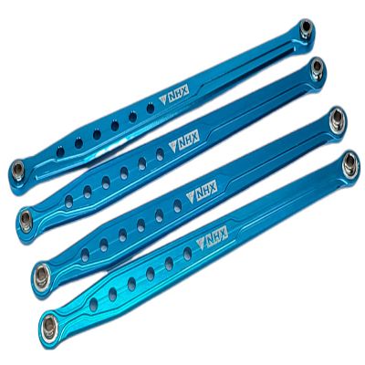 NHX RC Aluminum Chassis Lower Side Linkage 4pc : Everest Gen7 Sport/Pro Blue