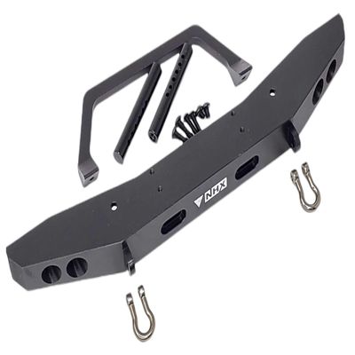 NHX RC Alum Front Bumper w/Mount & Shackles : Everest Gen7 Sport/Pro Black