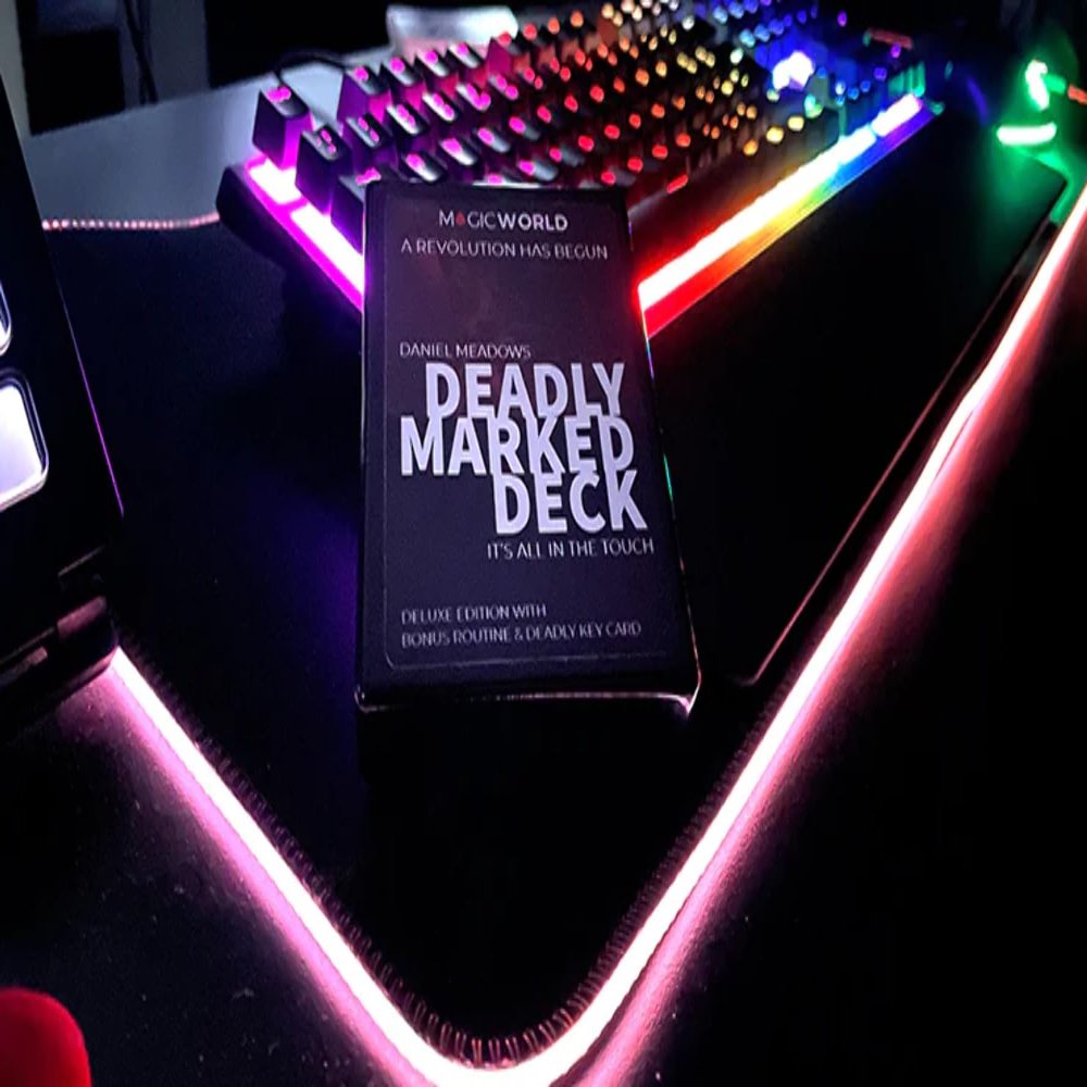 Deadly Marked Deck Blue Bicycle (Gimmicks and Online Instructions) by MagicWorld - Trick