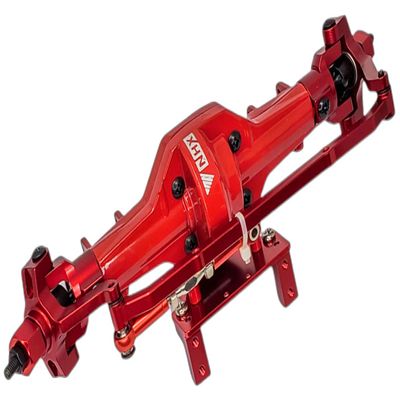 NHX RC Complete Aluminum Front Axle with Gears : Everest Gen7 Sport/Pro Red