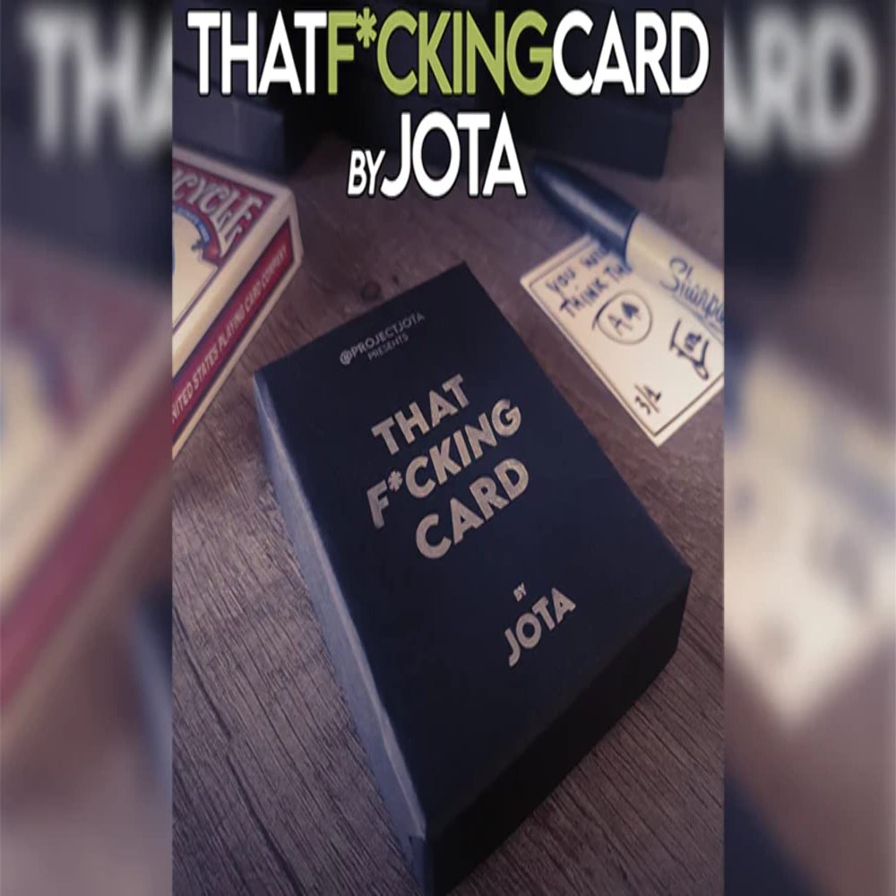 That f*cking Card (Gimmick and Online Instructions) by JOTA - Trick