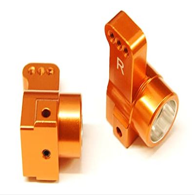 ST Racing Concepts DR10 Aluminum 0 Toe-In Rear Hub Carriers (2) (Orange)