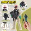 18 Pcs Special Forces Army Men Soldier Combat Movable Action Figures Army Guys Plastic Toy Soldiers Playsets Military Toy Men with Military Weapons and Accessories for Teens Party Decoration, 4 Inch view 2