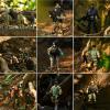 18 Pcs Special Forces Army Men Soldier Combat Movable Action Figures Army Guys Plastic Toy Soldiers Playsets Military Toy Men with Military Weapons and Accessories for Teens Party Decoration, 4 Inch view 3