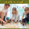 18 Pcs Special Forces Army Men Soldier Combat Movable Action Figures Army Guys Plastic Toy Soldiers Playsets Military Toy Men with Military Weapons and Accessories for Teens Party Decoration, 4 Inch view 4