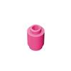 Eske Kouri Gobricks GDS-605 Building Block(No. 3062 30068 35390) Round Brick 1X1-1x1 Cylindrical Tiles (221 Dark Pink(012),100 PCS) view 1