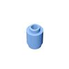Eske Kouri Gobricks GDS-605 Building Block(No. 3062 30068 35390) Round Brick 1X1-1x1 Cylindrical Tiles (212 Bright Light Blue(053),100 PCS) view 1