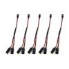 skrnrhrery Servo Y Adapter Cable, servo y Cable Male and Female Plug, 1 to 2 y servo Connector Cable for rc Plane and car servo y Connector 30 core Wire servo y Extension Cable(5Pcs15cm) view 1