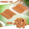 Charniol Miniature Roof Tiles Model Building Set Dollhouse Shingles Clay Roof Tiles for Model Fake Landscape Accessories for Crafts Project Shed DIY Kitchen Garden Diorama Roofing view 2