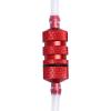 AllinRC RC Oil Filter Nitro Fuel Filter with Silicone Tubing for 1/8 1/10 Traxxas Redcat HSP Team Associated Racing Cars Airplane Red-Anodized view 3