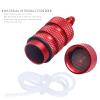 AllinRC RC Oil Filter Nitro Fuel Filter with Silicone Tubing for 1/8 1/10 Traxxas Redcat HSP Team Associated Racing Cars Airplane Red-Anodized view 4