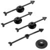 50 Packs Arrow Spinners Black Game Plastic Spinner Board Toys for Party School Classroom Home Using(4 Inches) view 3