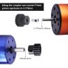 AllinRC 54T 0.8 32 Pitch Metal Steel 3956 Spur Gear with 15T 17T 19T Pinions Gear Sets Motor Gears for 1/10 Traxxas Slash 4x4 4WD/2WD VXL Rustler 2WD/4x4 Rally VXL Stampede 4x4 Summit E-REVO Parts view 2
