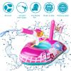 Inflatable Pool Floats Kids-Girls Pool Toys for Toddlers Ages 3-8, Kids Floats for Swimming Pool, Pink Princess Pool Floaties for Summer Water Toys view 2