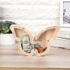 Nobelook Custom Wooden Piggy Bank Personalized Dinosaur Animal Engraved Name Coin Cash Box Christmas Birthday Funny Gift for Kids Adults Boys Girls (Butterfly) view 4