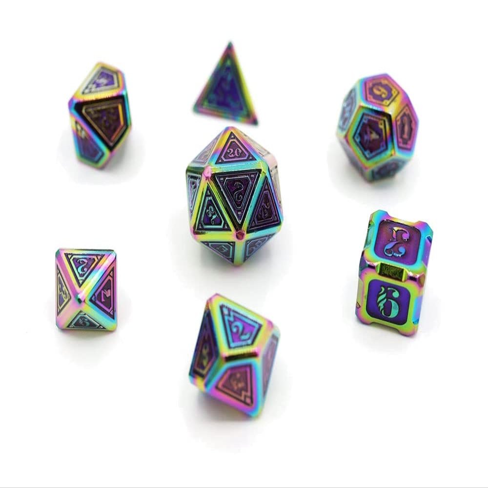 Alchemist Metals RPG Dice Set: Burnt Opal