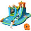 BOUNTECH Inflatable Water Slide, Water Slide Bounce House with Ball Pit Wet Dry for Kids Outdoor with Hide&Seek Cave, Splash Pool, 735w Blower, Water Slides Inflatables for Kids Backyard Party Gifts view 1
