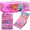 Paw Patrol Colored Pencils Art Supplies Kids Set Coloring Stationery Girls Boys Drawing Pencils Supplies Travel Case with Crayons Arts and Crafts for Kids 4-12 (Pink) view 1