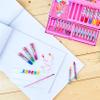 Paw Patrol Colored Pencils Art Supplies Kids Set Coloring Stationery Girls Boys Drawing Pencils Supplies Travel Case with Crayons Arts and Crafts for Kids 4-12 (Pink) view 3