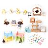 TQQFUN Pet Pretend Play Toys, 33 PCS Hamster Figures Playset Toy, Realistic Detailed Pet Care Center, Hamster Care Role Play Educational Toys, Gift for Kids Toddlers Boys and Girls view 1