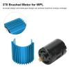 2 Speed 370 Brushed Motor, RC Brush Motor, Heat Dissipation High Speed High Efficiency RC Brush Motor Metal Gear with Heat Sink for WPL RC Car (Blue) view 3