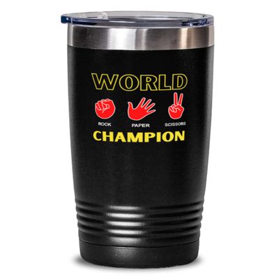 World rock paper scissors champion - Power coffee mug Tumbler 20oz