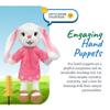 Sharewood Forest Friends Brie The Bunny Hand Puppet - Stuffed Animal for Toddlers, Kids, Teachers, Daycare & School - Perfect for Puppet Theatre and Creative Play view 4