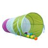 LimitlessFunN Crawling Kids Play Tunnel [ Pop Up Portable Rainbow Tunnel ] for Children, Toddlers, Boys & Girls, Pet, Dogs & Cats, Indoor & Outdoor Toys (Purple, Blue, Green) view 1