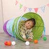 LimitlessFunN Crawling Kids Play Tunnel [ Pop Up Portable Rainbow Tunnel ] for Children, Toddlers, Boys & Girls, Pet, Dogs & Cats, Indoor & Outdoor Toys (Purple, Blue, Green) view 3