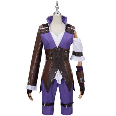 Weixu Cosplay Costume Long Leather Hoodie Pants Uniform Outfits for Women Halloween Party Carnival Suit XXL