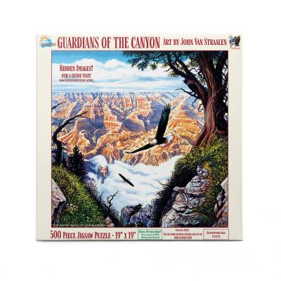 SUNSOUT INC - Guardians of The Canyon - 500 pc Jigsaw Puzzle by Artist: John Van Straalen - Finished Size 19" x 19" - MPN# 20562