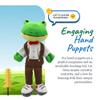 Sharewood Forest Friends Freddy The Frog Hand Puppet - Stuffed Animal for Toddlers, Kids, Teachers, Daycare & School - Perfect for Puppet Theatre and Creative Play view 4