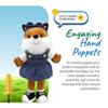 Sharewood Forest Friends Fiona The Fox Hand Puppet - Stuffed Animal for Toddlers, Kids, Teachers, Daycare & School - Perfect for Puppet Theatre and Creative Play view 4