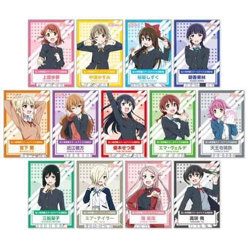 KADOKAWA Love Live! Rainbow Gakuen School Idol Club Trading Acrylic Card Complete Box Product, 13 Types, 13 Pieces, Acrylic