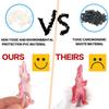 FINGOOO 39 Piece Mini Dinosaur Figures, Assorted Vinyl Plastic Dinosaur Toys for Easter Gifts Dino Party Cake Toppers view 4
