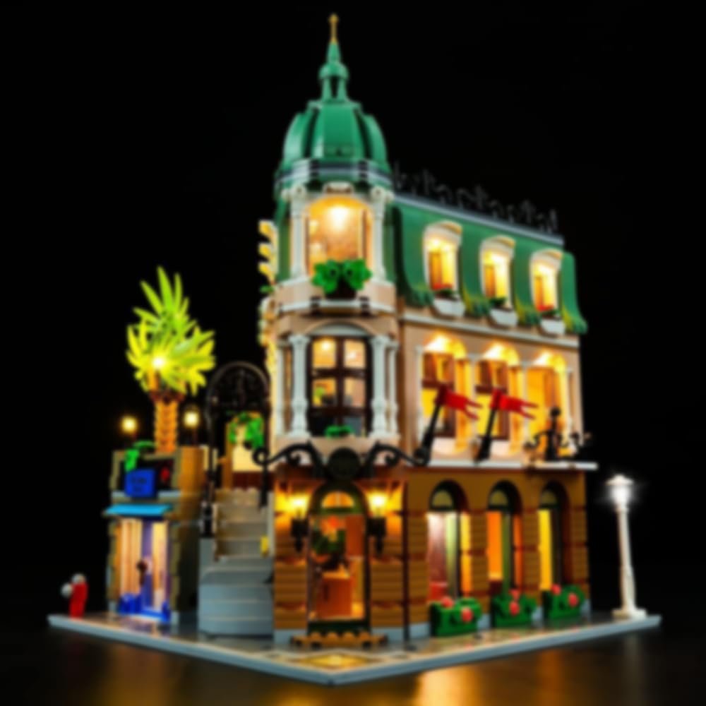 Kyglaring (Only LED Lighting Kit) Lights Set Compatible with Creator Boutique Hotel 10297 Model Building Kit - Without Set (Classic Version)