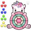 HONGID Unicorn Toys for 3-12 Year Old Girls,25Large Dart Board Kids Toys for 6-12 Year Old Girls Teens Party Outdoor Games,Christmas Birthday Gifts for Girls Age 3-12, Pink (KL-2022) view 1