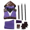 Weixu Cosplay Costume Long Leather Hoodie Pants Uniform Outfits for Women Halloween Party Carnival Suit M view 3