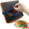 Refill Pegs 280PCS for Use with Bopika Creative Light Up Board,Educational Learning Toys for Boys and Girls Ages 4+ view 4