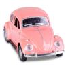Berry President 1967 Classic Beetle Bug Vintage 1/32 Scale Diecast Metal Pull Back Car Model Toy for Gift Kids (Rose) view 2