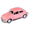 Berry President 1967 Classic Beetle Bug Vintage 1/32 Scale Diecast Metal Pull Back Car Model Toy for Gift Kids (Rose) view 3
